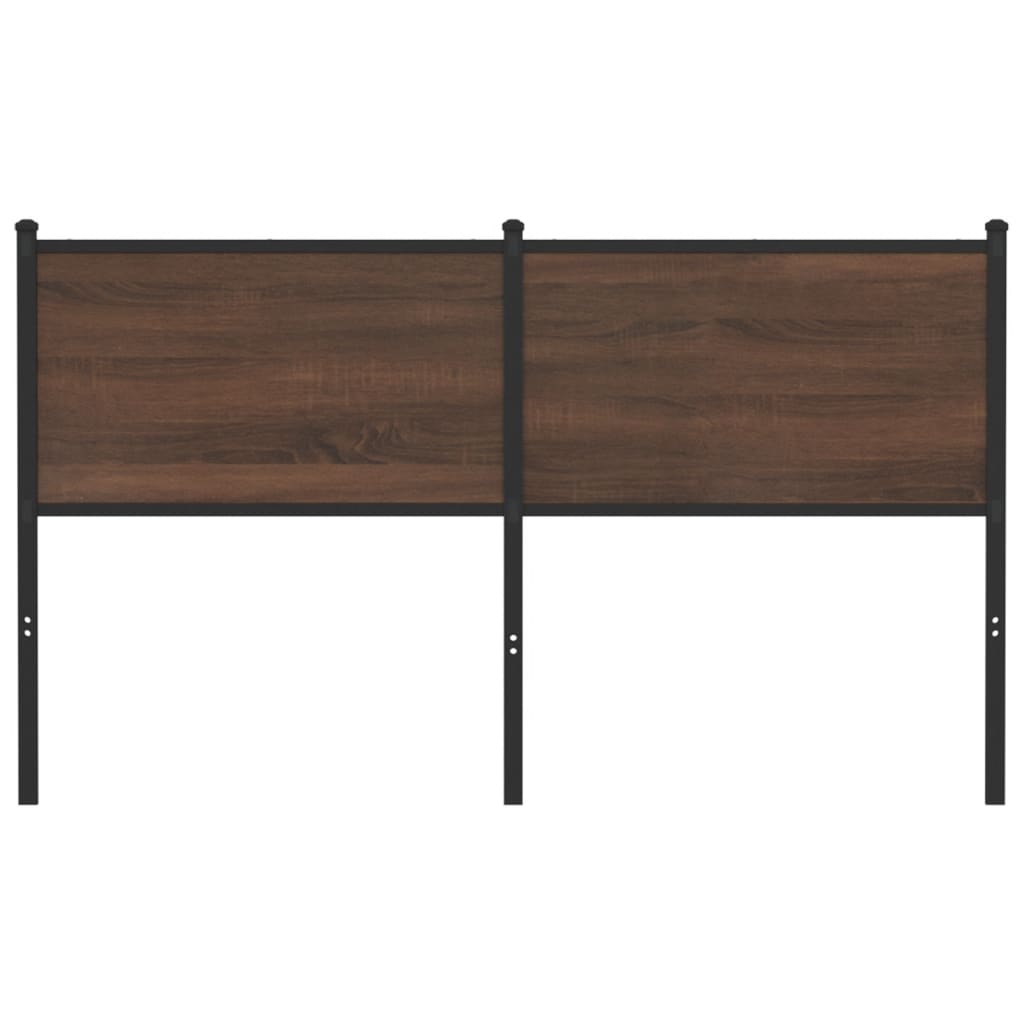 Cabeceira de substituição 150cm derivados madeira/aço carvalho castanho