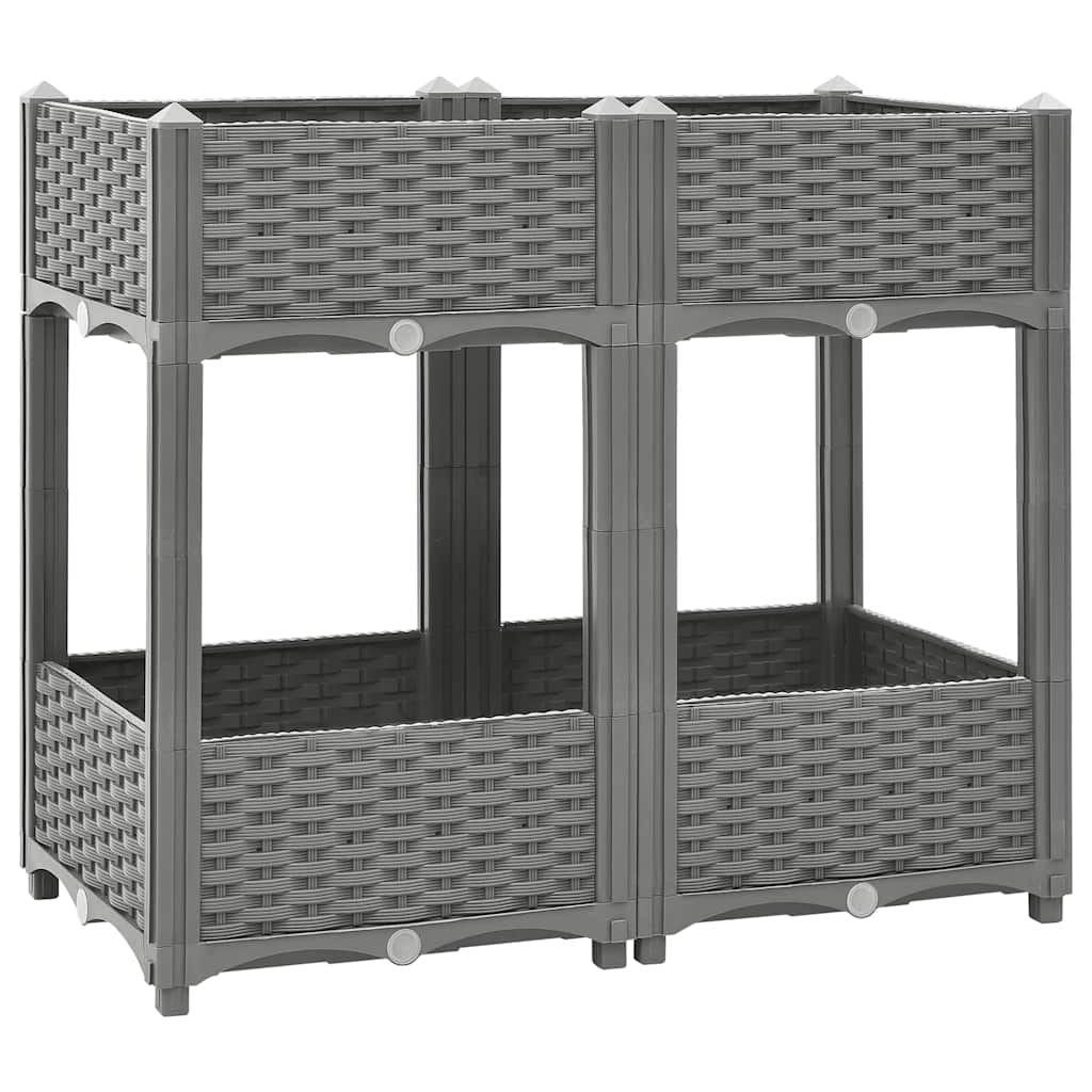 Canteiro elevado 80x40x71 cm polipropileno