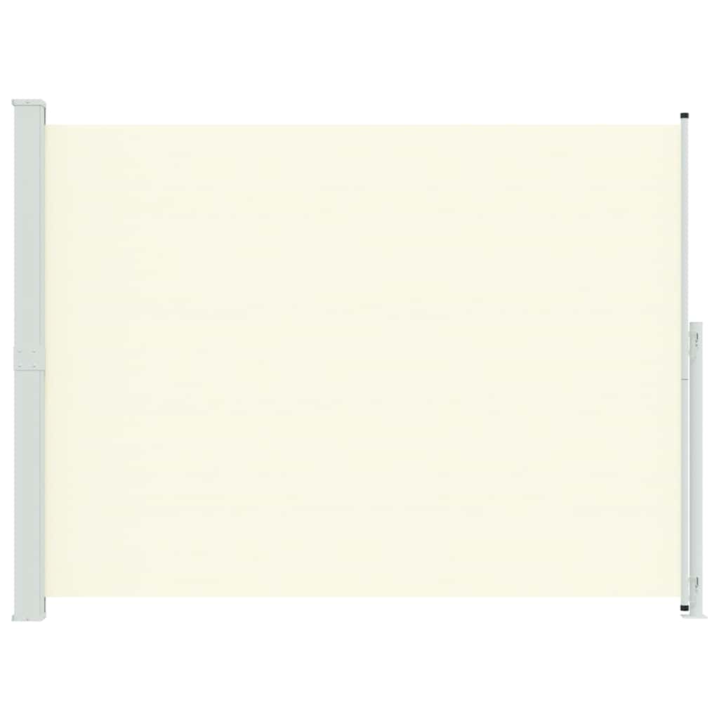 Toldo lateral retrátil para pátio 220x300 cm creme