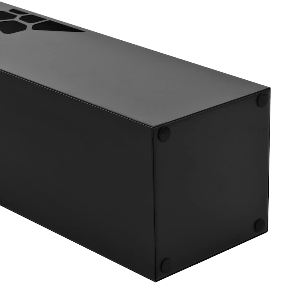 Suporte para guarda-chuvas pedras em aço preto