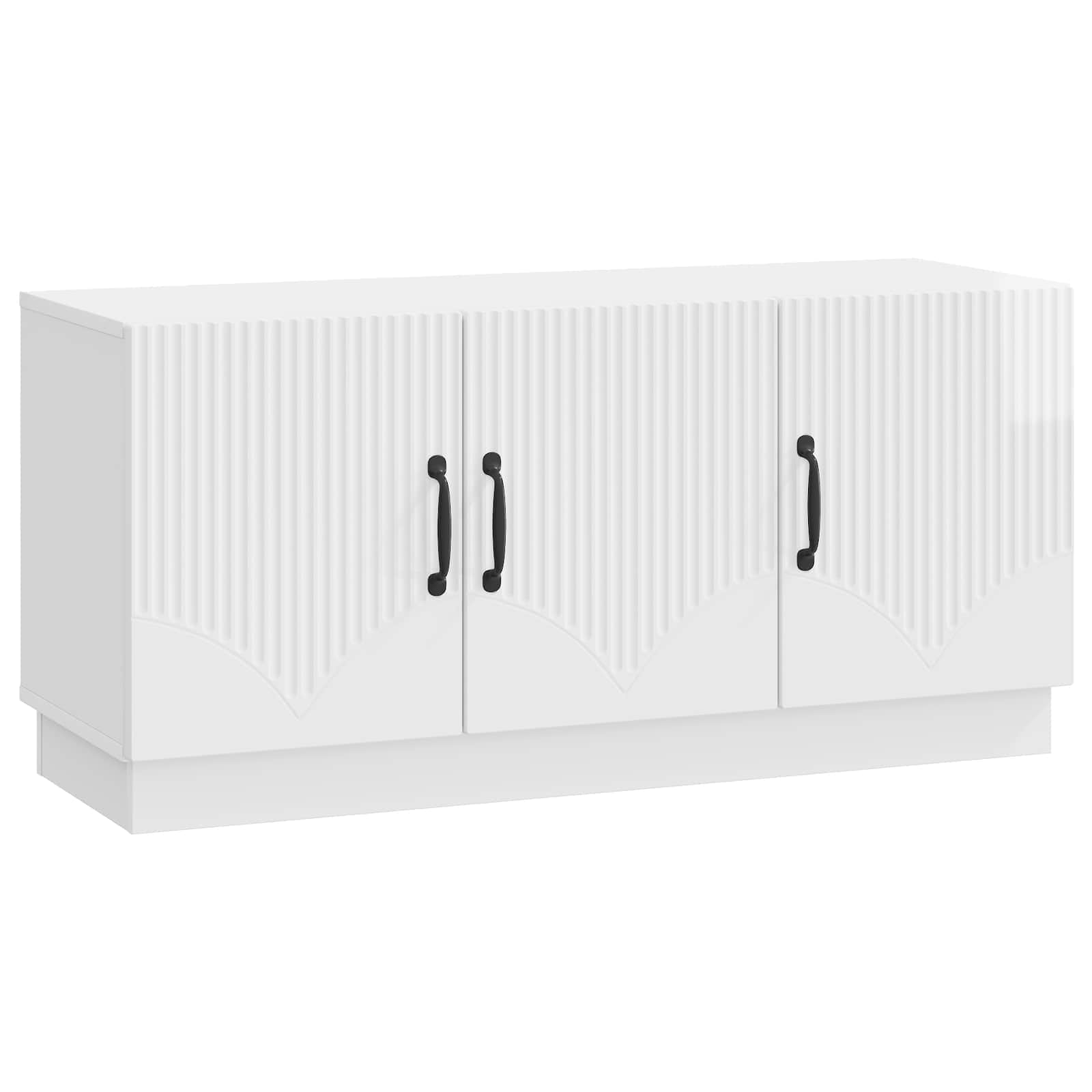 Gabinete para TV branco brilhante 99 x 34,5 x 47 cm