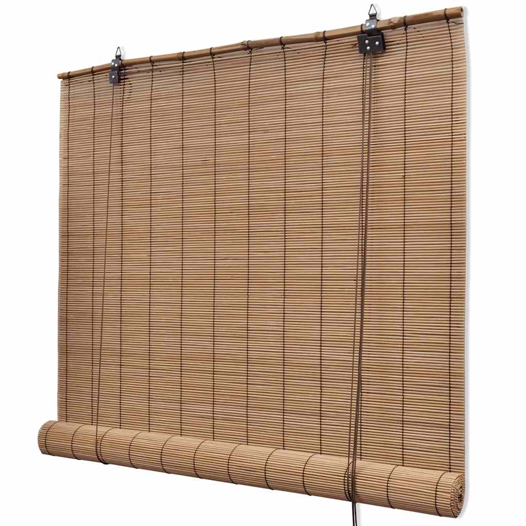 Estore de enrolar 80 x 160 cm bambu castanho