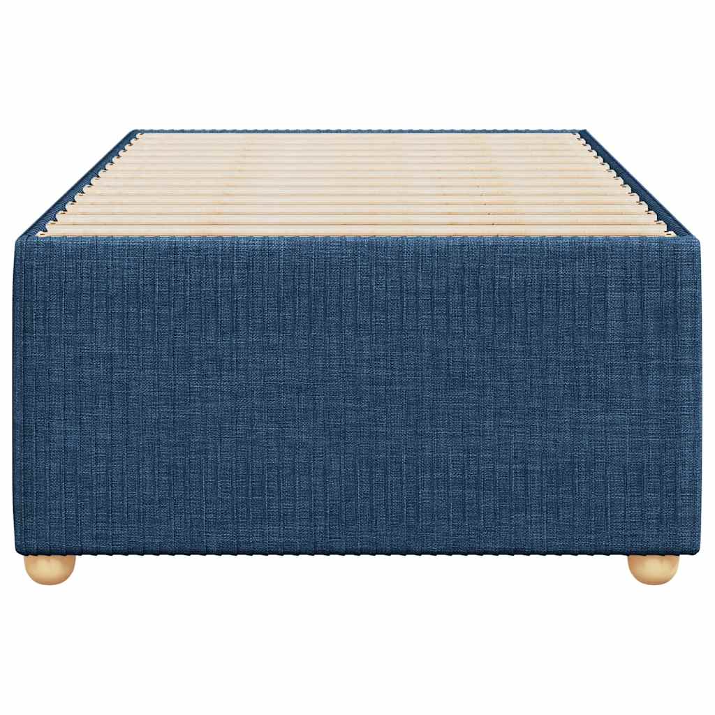 Estrutura de cama sem colchão 90x200 cm tecido azul