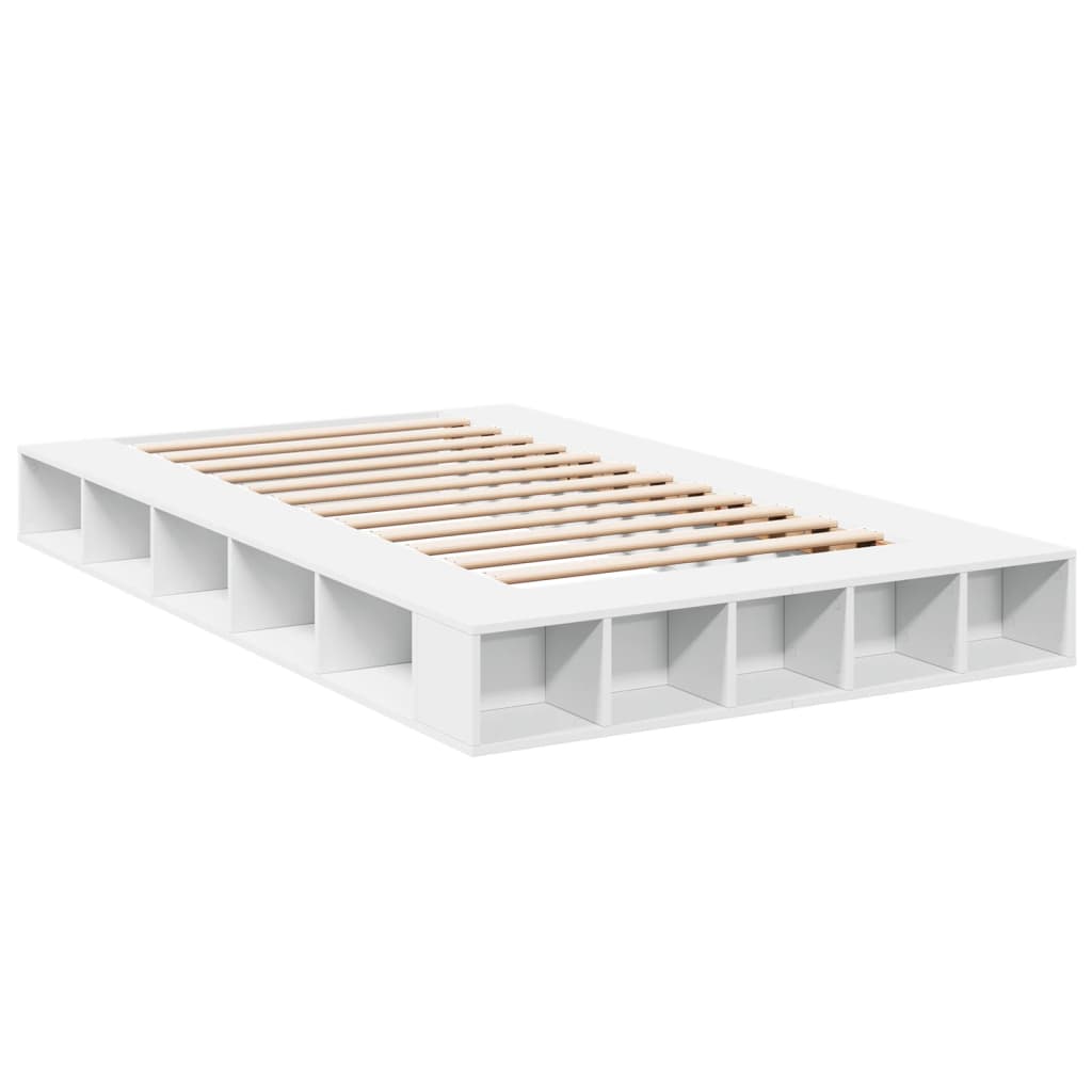 Estrutura de cama 120x200 cm derivados de madeira branco