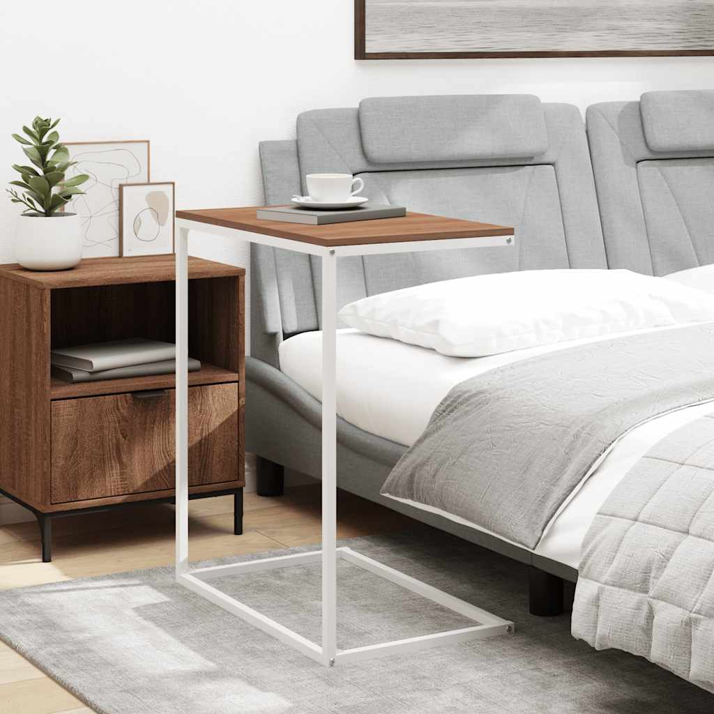 Mesa de apoio 55x35x66 cm derivados de madeira branco