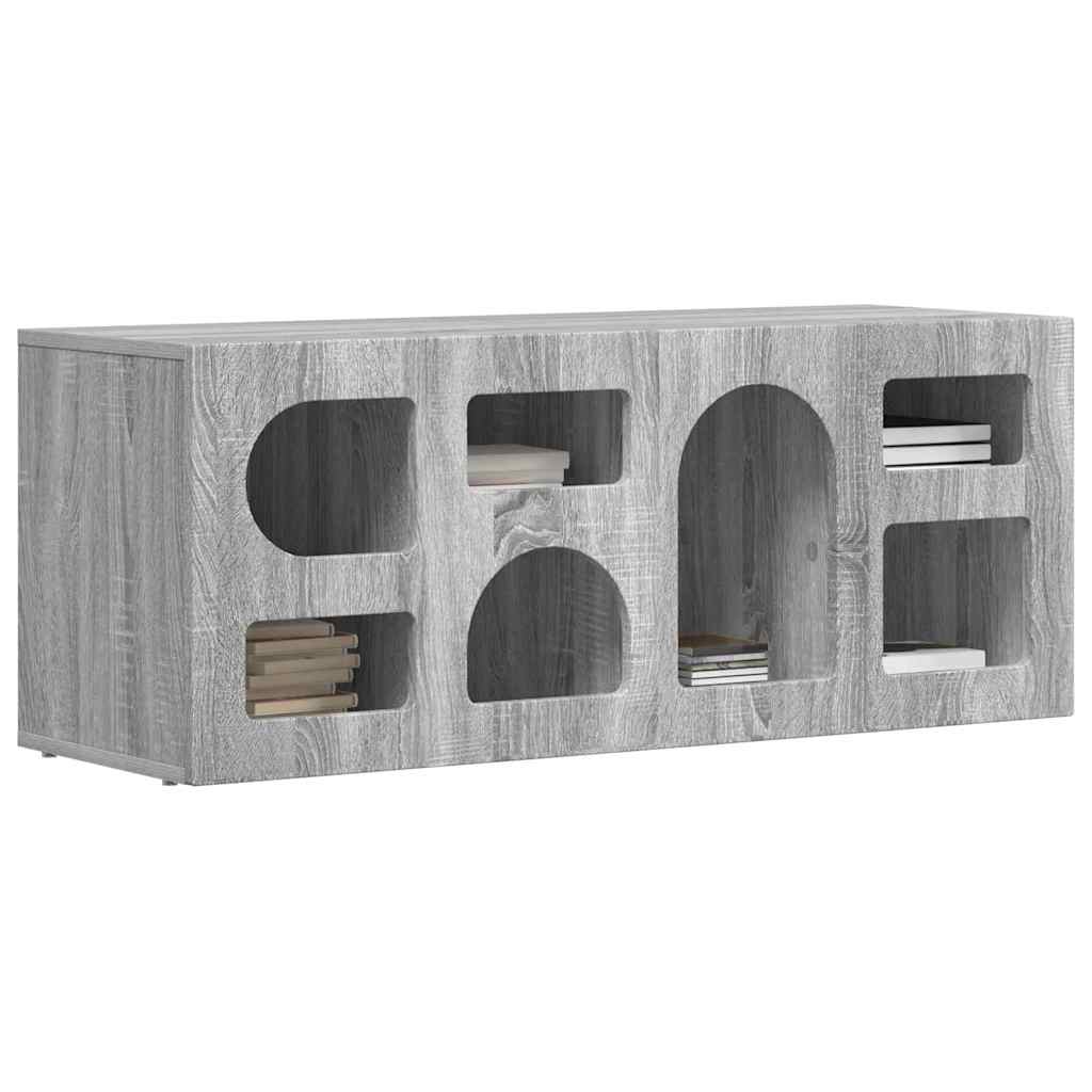 Gabinete para TV elst 100 x 35 x 40 cm cinza sonoma