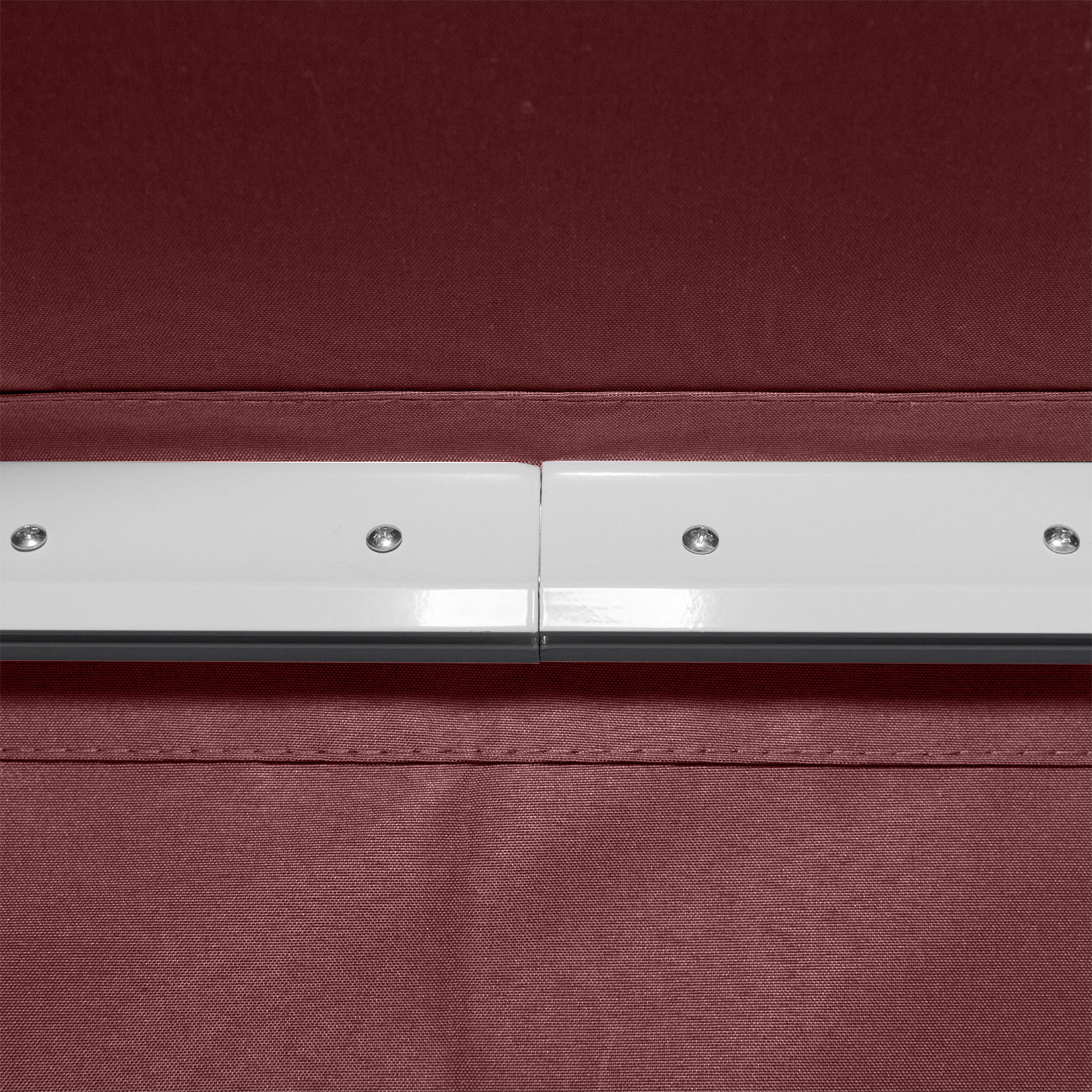 Toldo Manual Retrátil 3,5x2,5 m com Ângulo Ajustável Manivela, Estrutura de Alumínio e Proteção UPF30+ Vinho Tinto