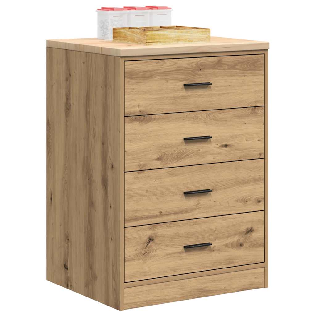 Armário de arrumação de garagem carvalho artesanal 60x51x85 cm