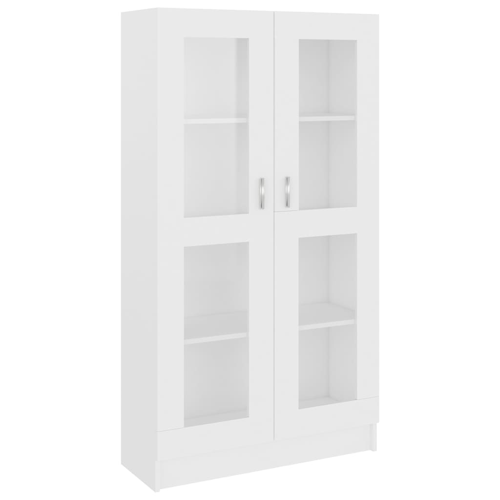 Armário vitrine 82,5x30,5x150 cm derivados de madeira branco