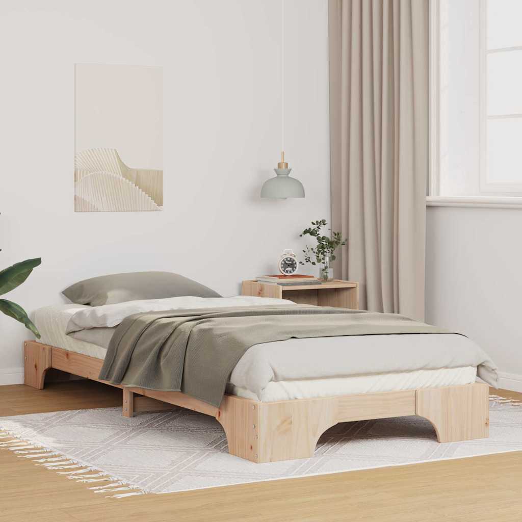 Estrutura da cama castanho 80 x 210 cm