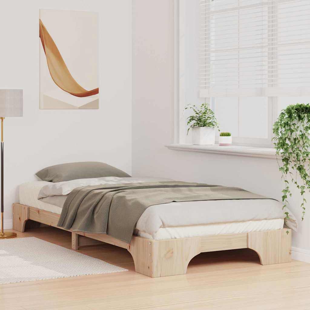 Estrutura da cama castanho 80 x 210 cm