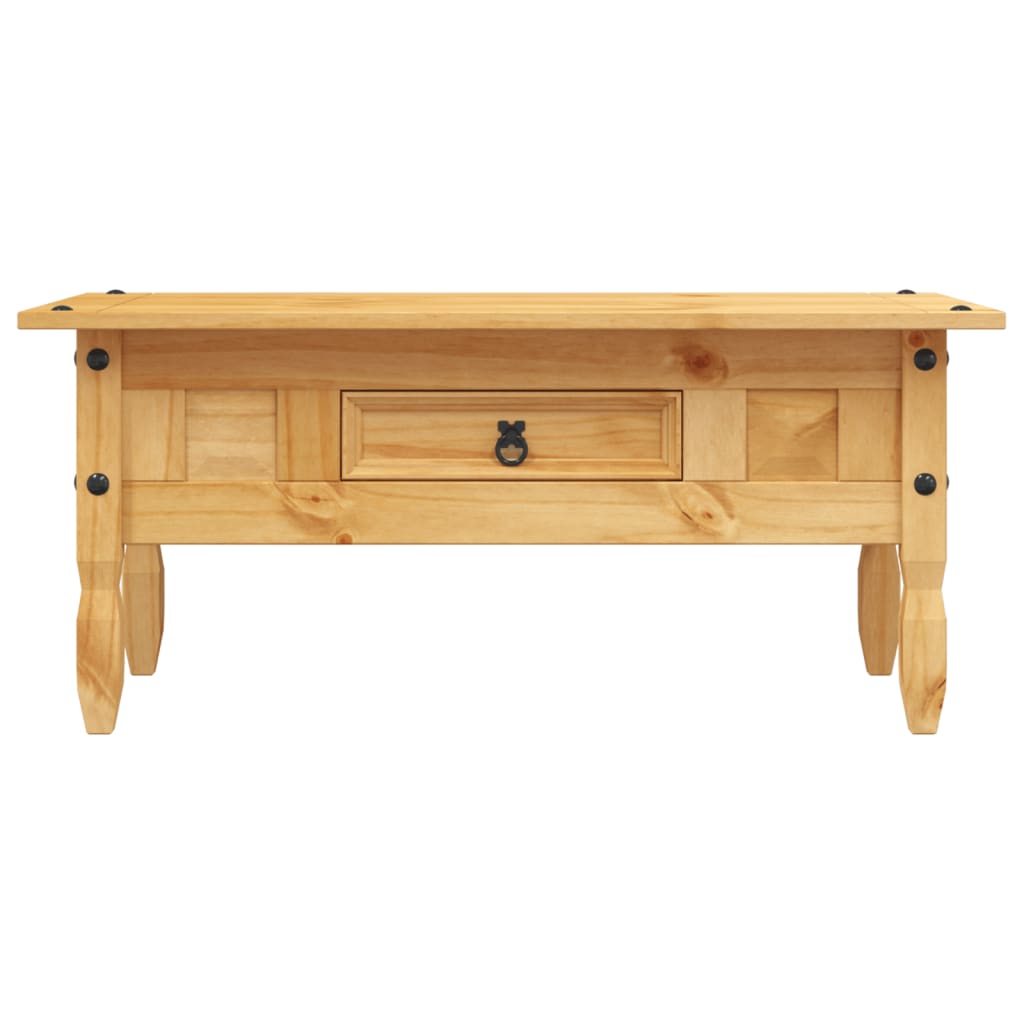 Mesa de centro corona range em pinho mexicano 100x55x44 cm