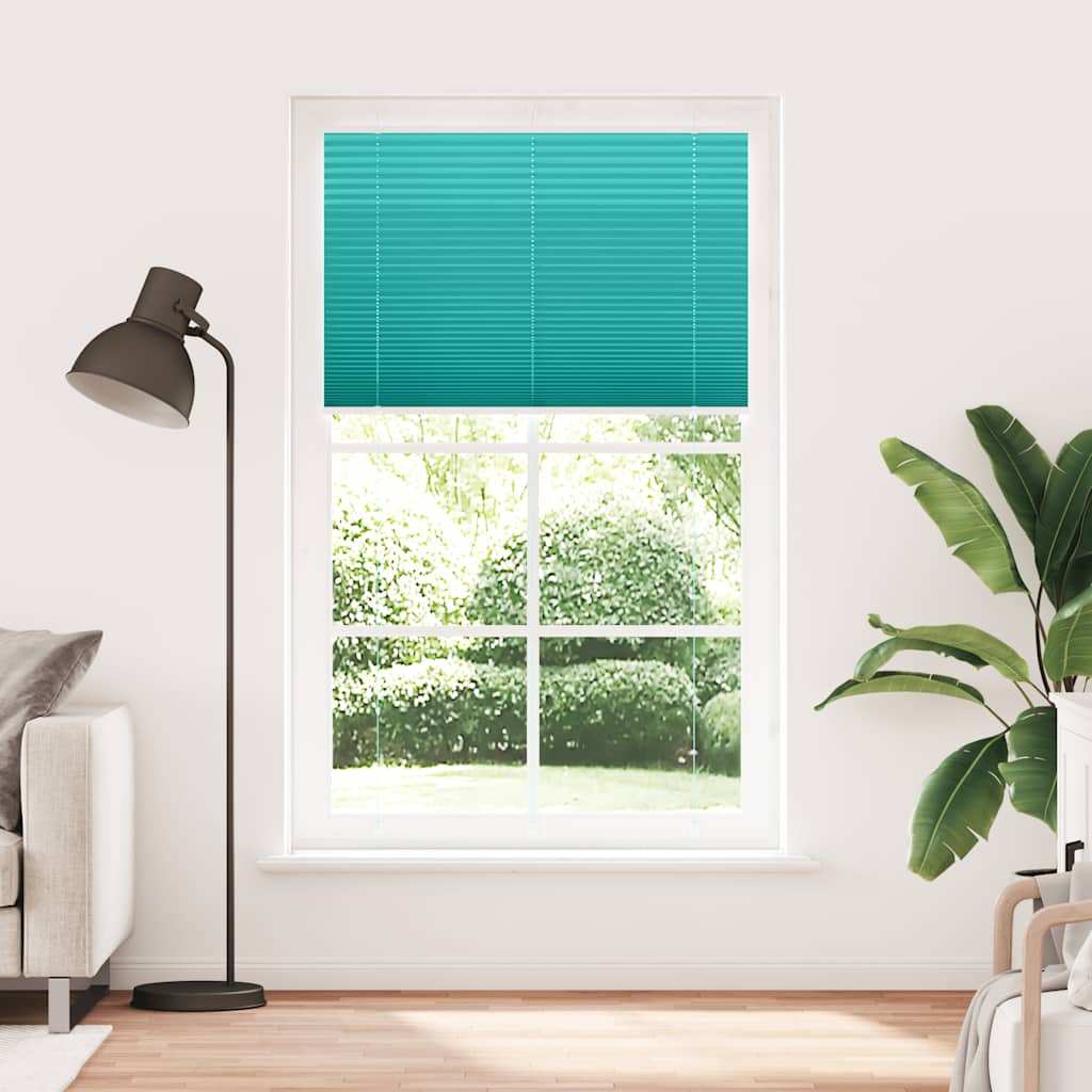 Plissado cego gasolina verde 120x200 cm largura tecido 119,4 cm