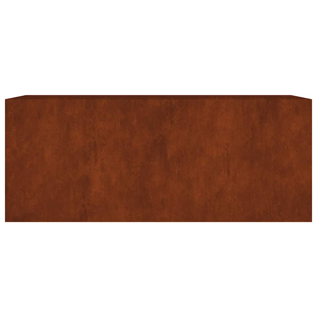 Canteiro elevado de jardim 200x80x80 cm aço corten