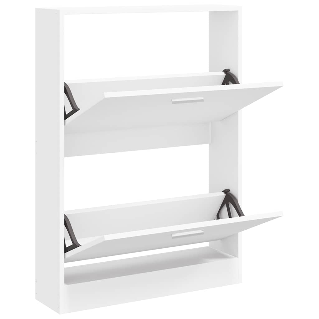 Sapateira branca 59x17x81 cm madeira engenheirada