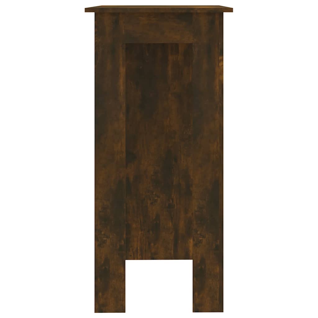 Mesa de bar c/ prateleiras derivados de madeira carvalho fumado