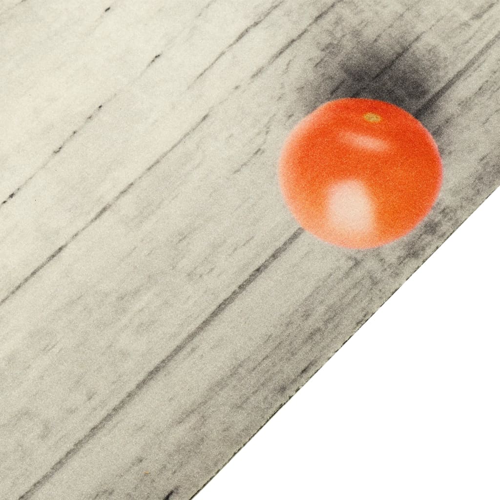 Tapete de cozinha lavável 45x150 cm veludo padrão tomates