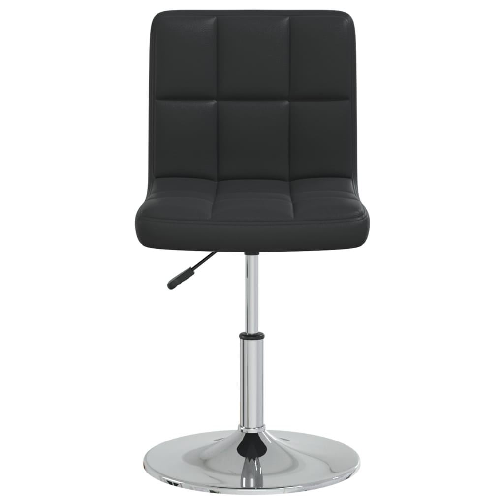 Cadeira de jantar couro artificial preto