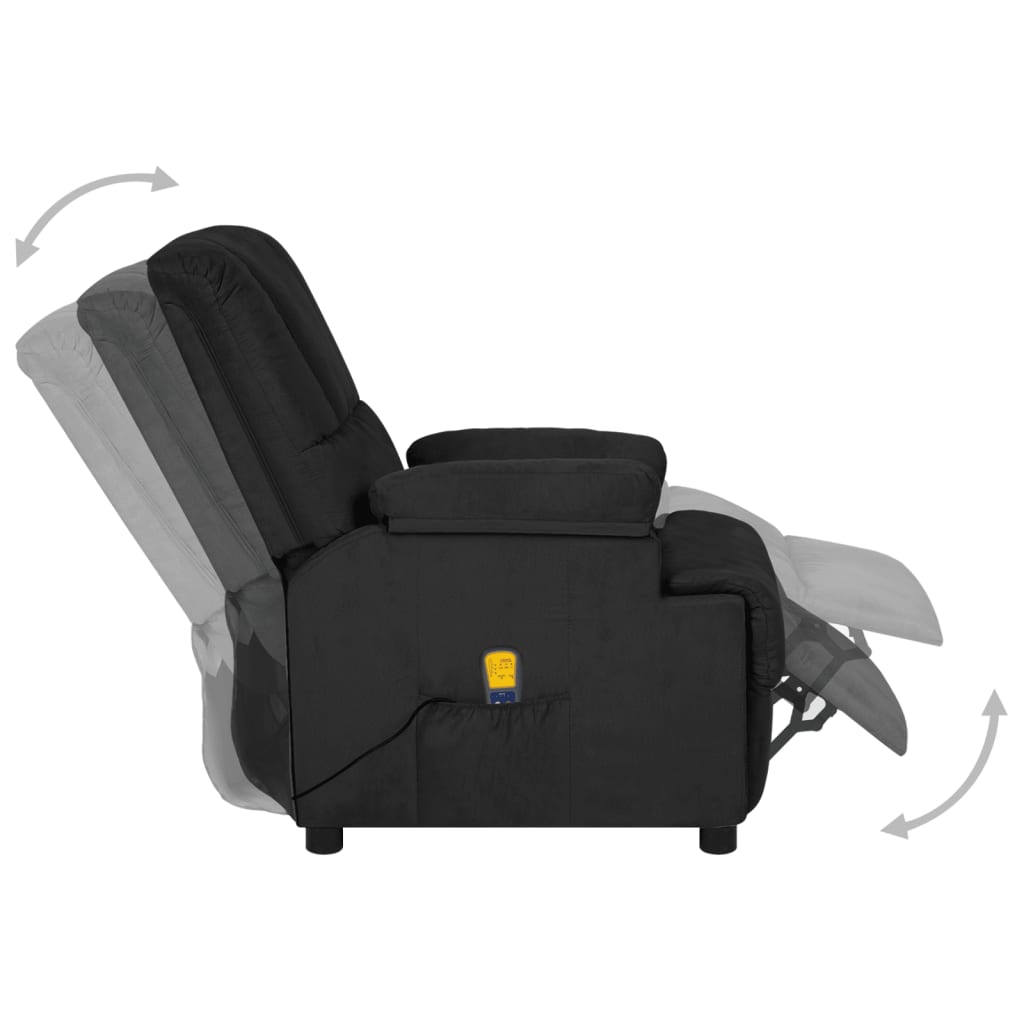 Poltrona de massagens tecido microfibra preto