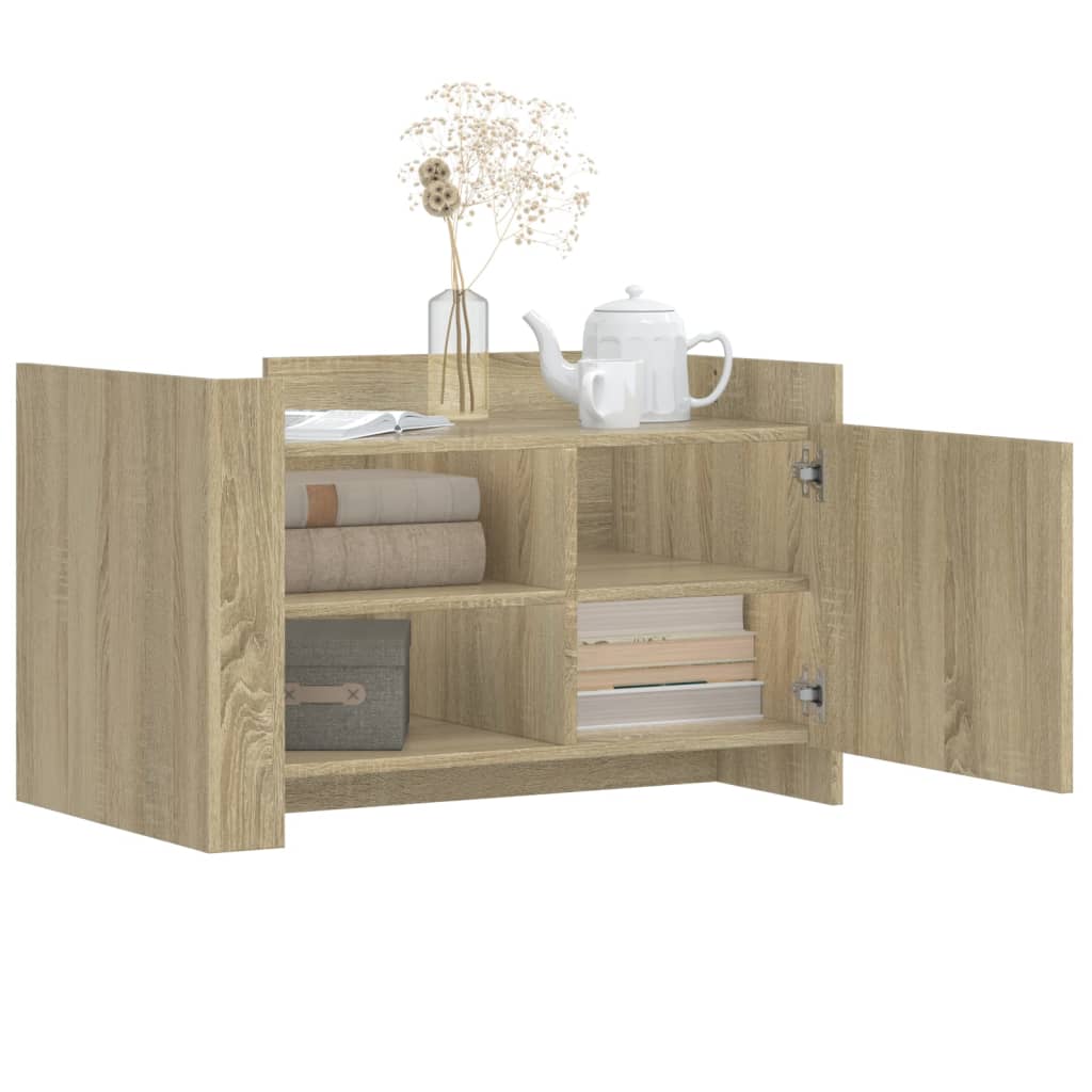 Mesa de centro 80x50x50 cm derivados de madeira carvalho sonoma