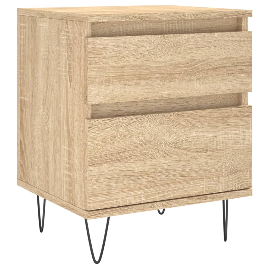 Mesa de cabeceira 40x35x50 cm derivados madeira carvalho sonoma
