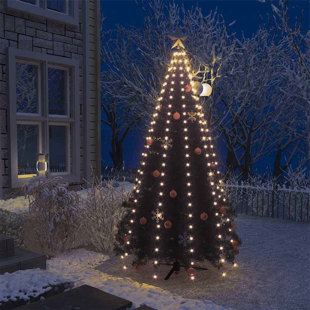 Cordão de luzes para árvore de natal 250 luzes LED 250 cm