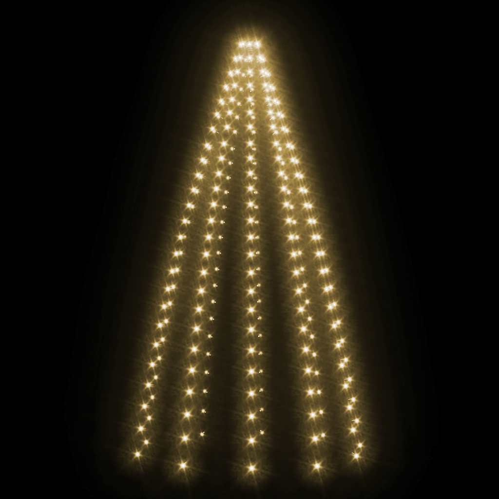 Cordão de luzes para árvore de natal 250 luzes LED 250 cm