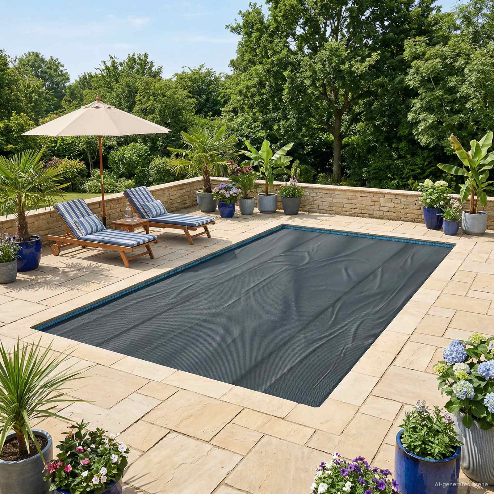 Capa de piscina solar alta qualidade 260 x 160 cm, 200 μm