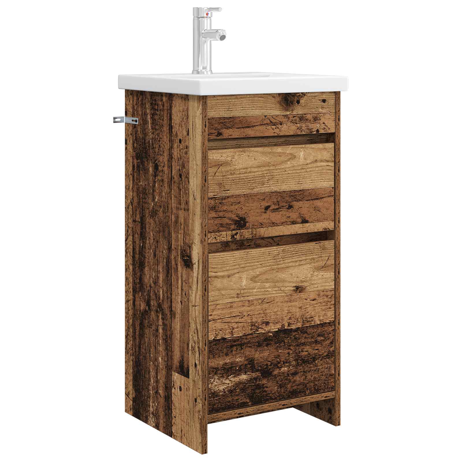 Gabinete de banheiro com pia madeira antiga 42 x 40 x 84,5 cm