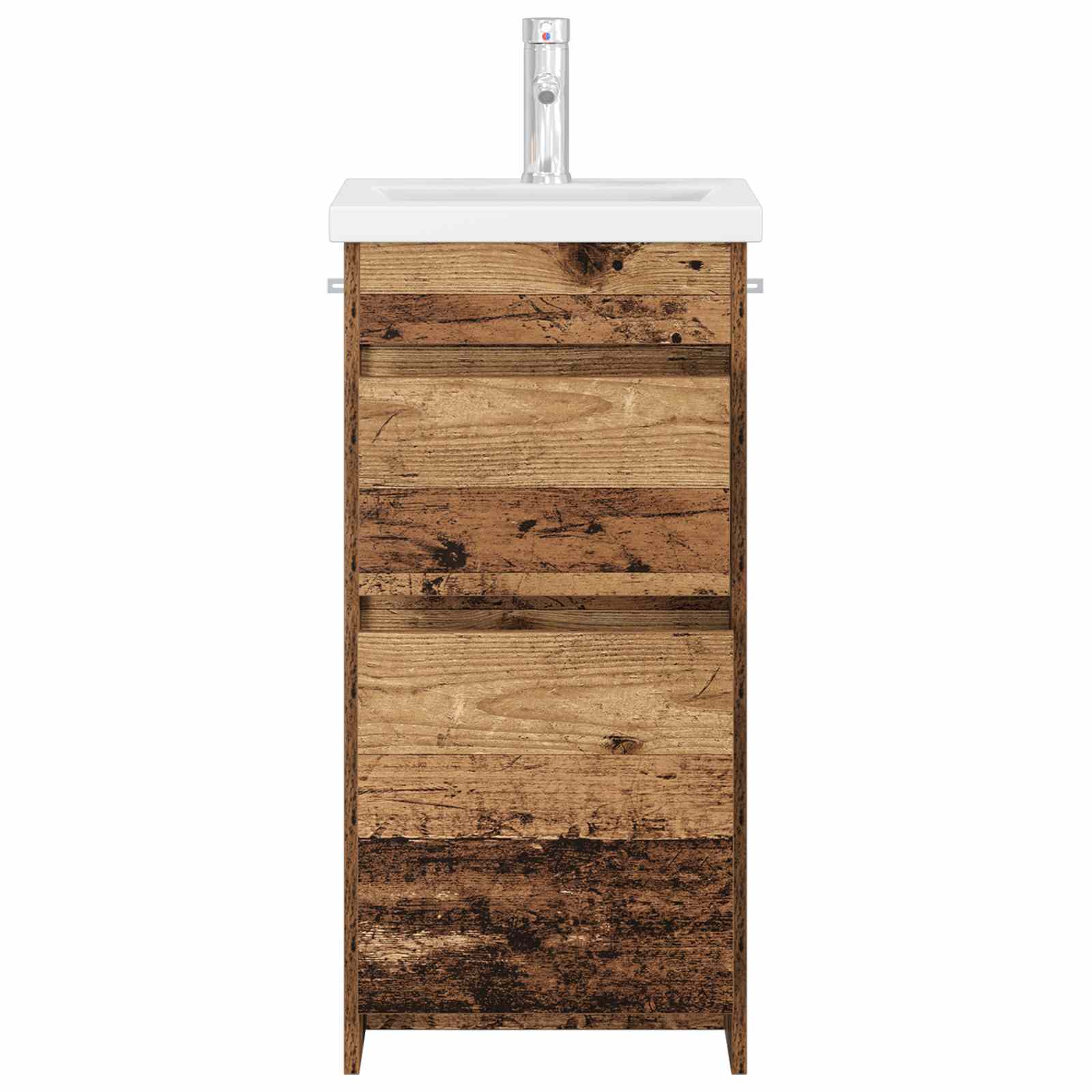 Gabinete de banheiro com pia madeira antiga 42 x 40 x 84,5 cm
