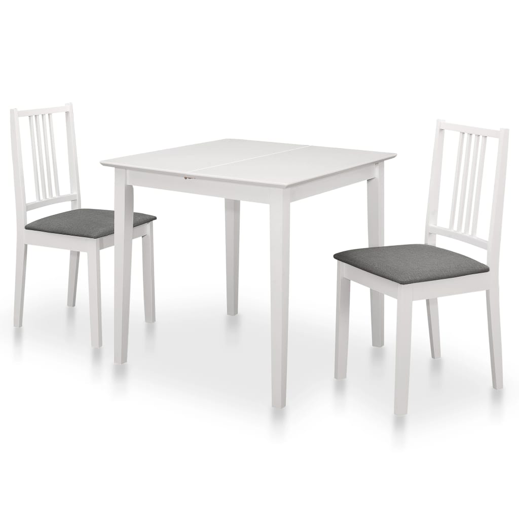3 Pcs conjunto de jantar MDF branco