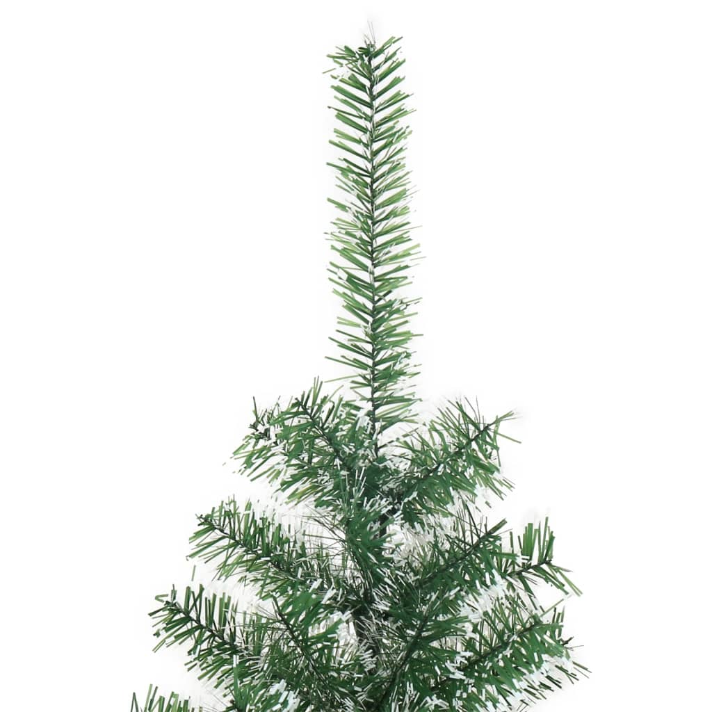 Árvore de natal artificial c/ flocos de neve 120 cm verde