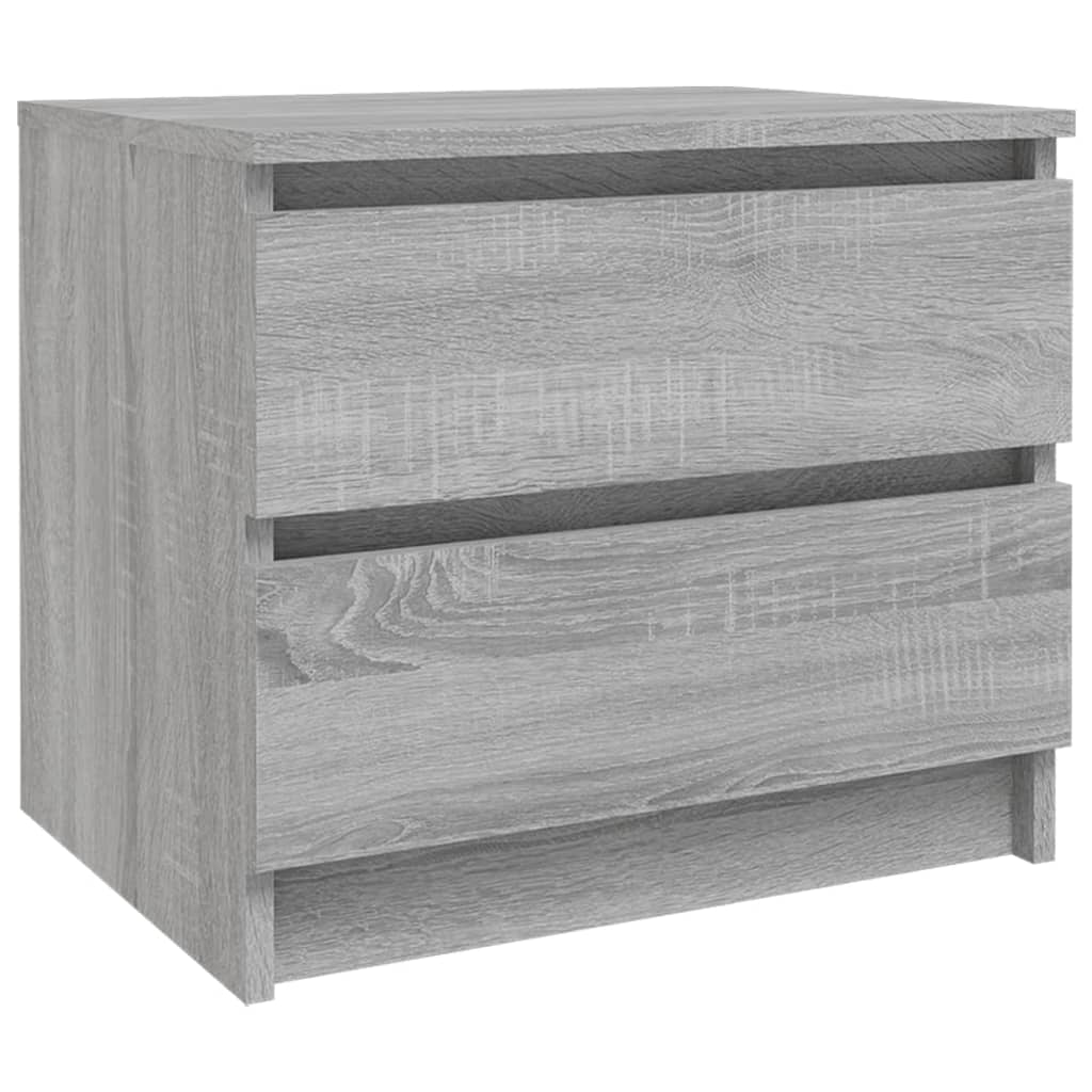 Mesa cabeceira 50x39x43,5 cm madeira processada sonoma cinza