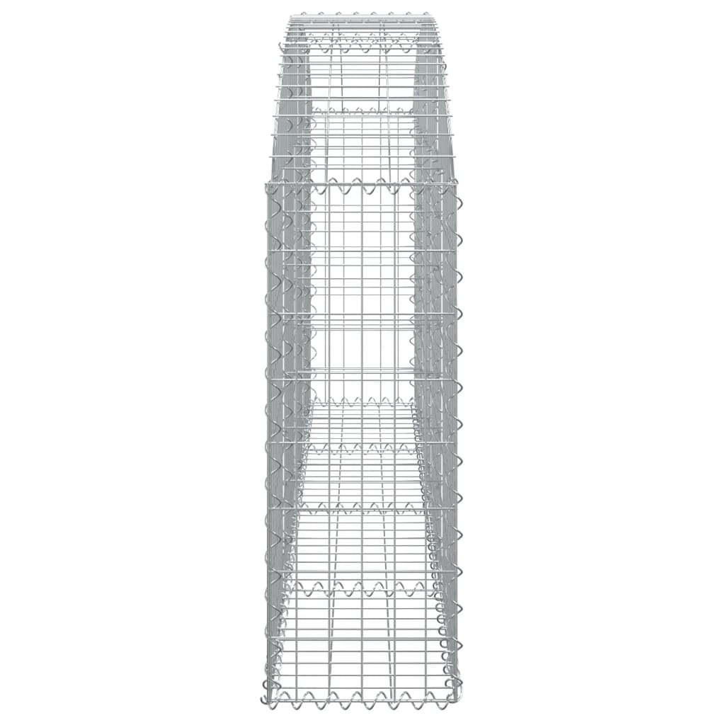 Cesto gabião arqueado 200x30x80/100 cm ferro galvanizado