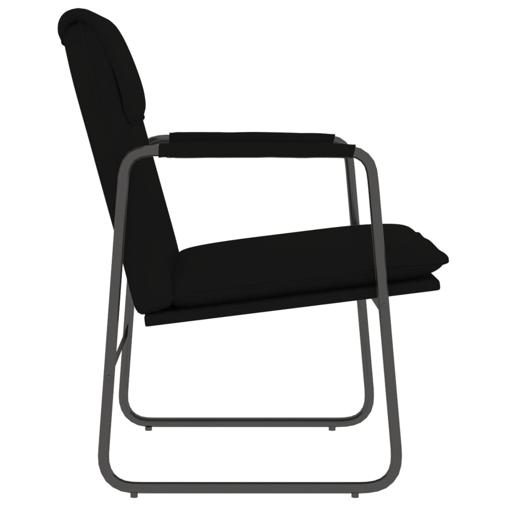 Cadeira lounge 55x64x80 cm couro artificial preto