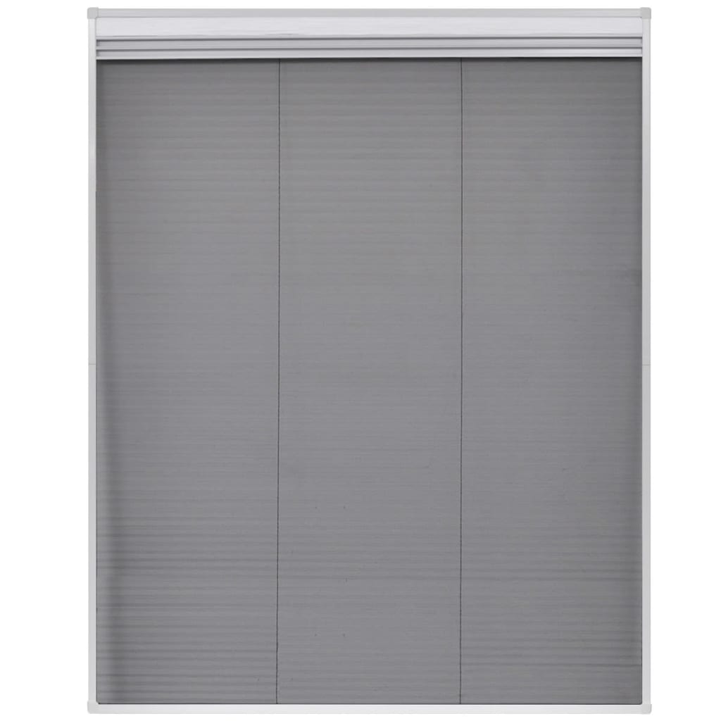 Tela anti-insetos plissada janela quebra-luz alumínio 80x100cm