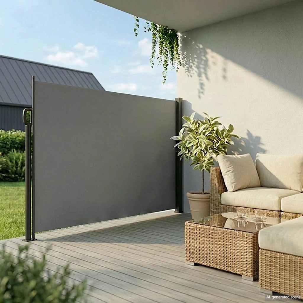 Toldo lateral retrátil 220x600 cm antracite