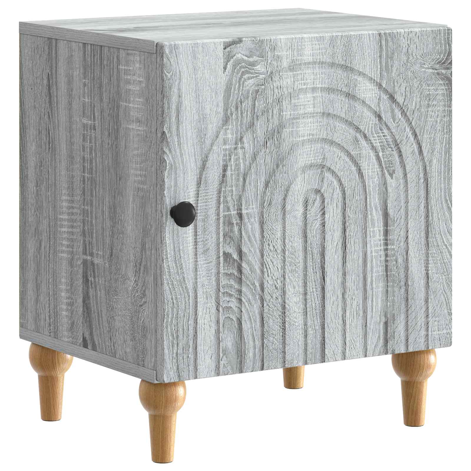 Armário de cabeceira sonoma cinzento 43 x 34,5 x 50 cm