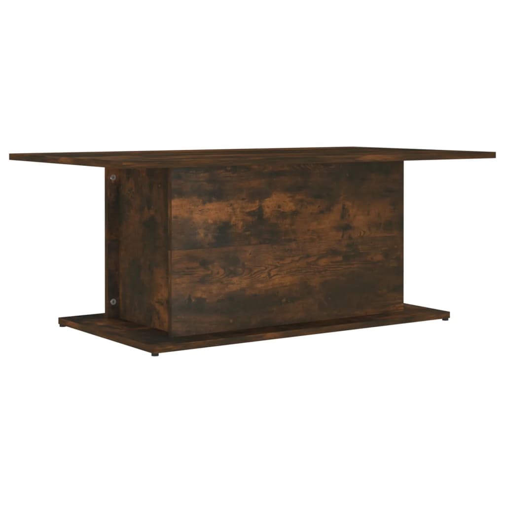 Mesa de centro 102x55,5x40 cm derivados madeira carvalho fumado