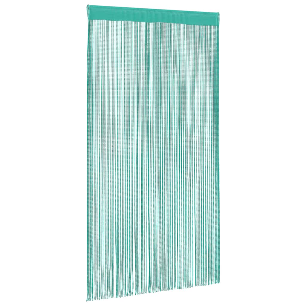 Cortinas de fios 2 pcs 100x250 cm turquesa