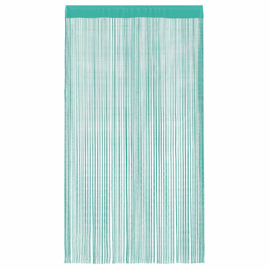 Cortinas de fios 2 pcs 100x250 cm turquesa