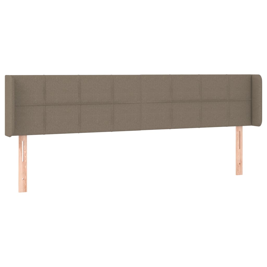 Cabeceira de cama c/ luzes LED 203x16x78/88cm cinza-acastanhado
