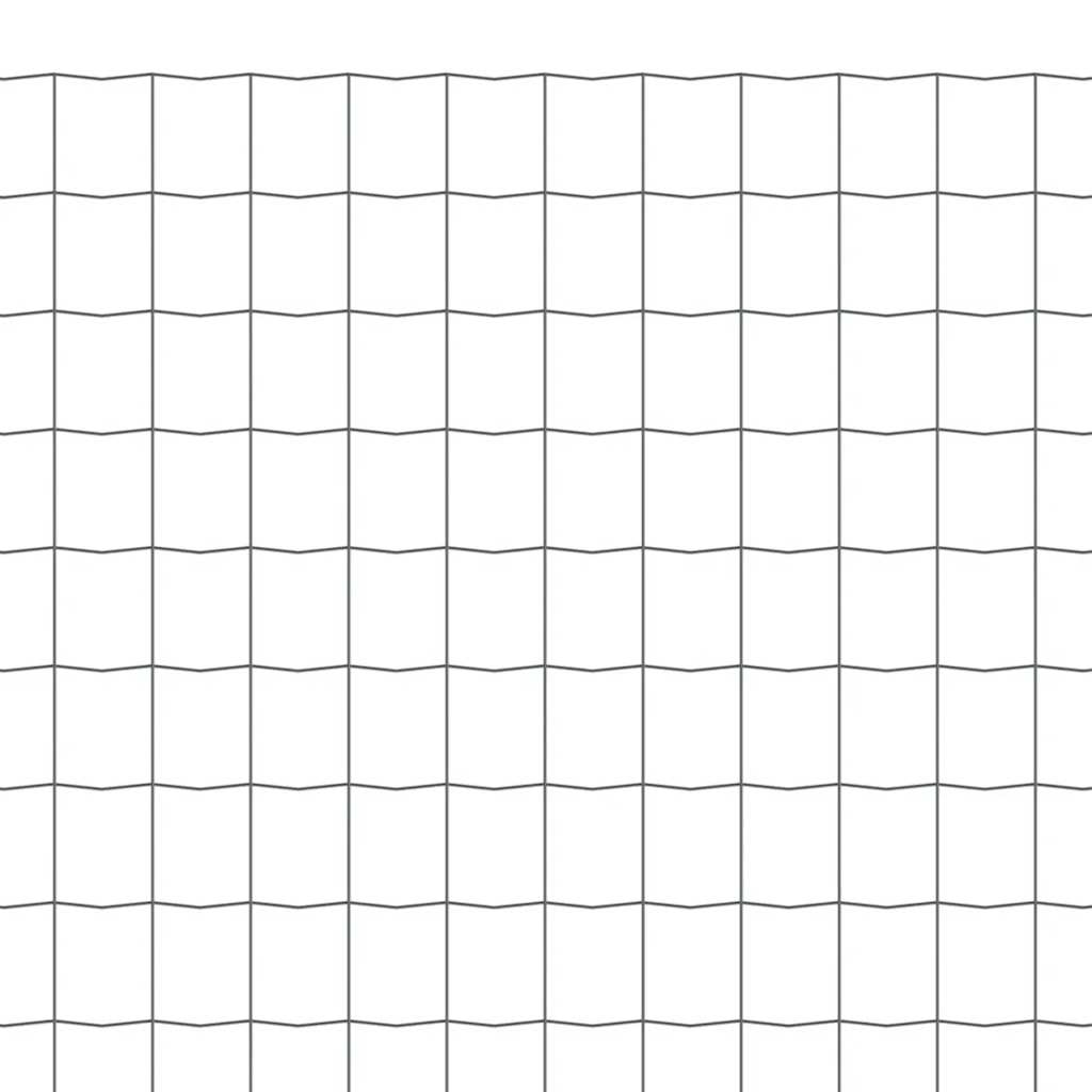 Cerca 10x0,8 m aço cinzento