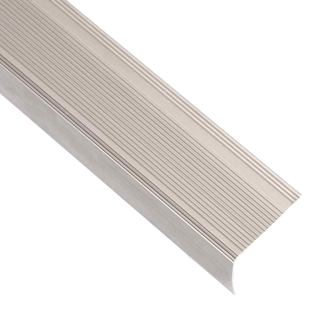 Perfil p/ escada em forma de l 5 pcs alumínio 100 cm champanhe