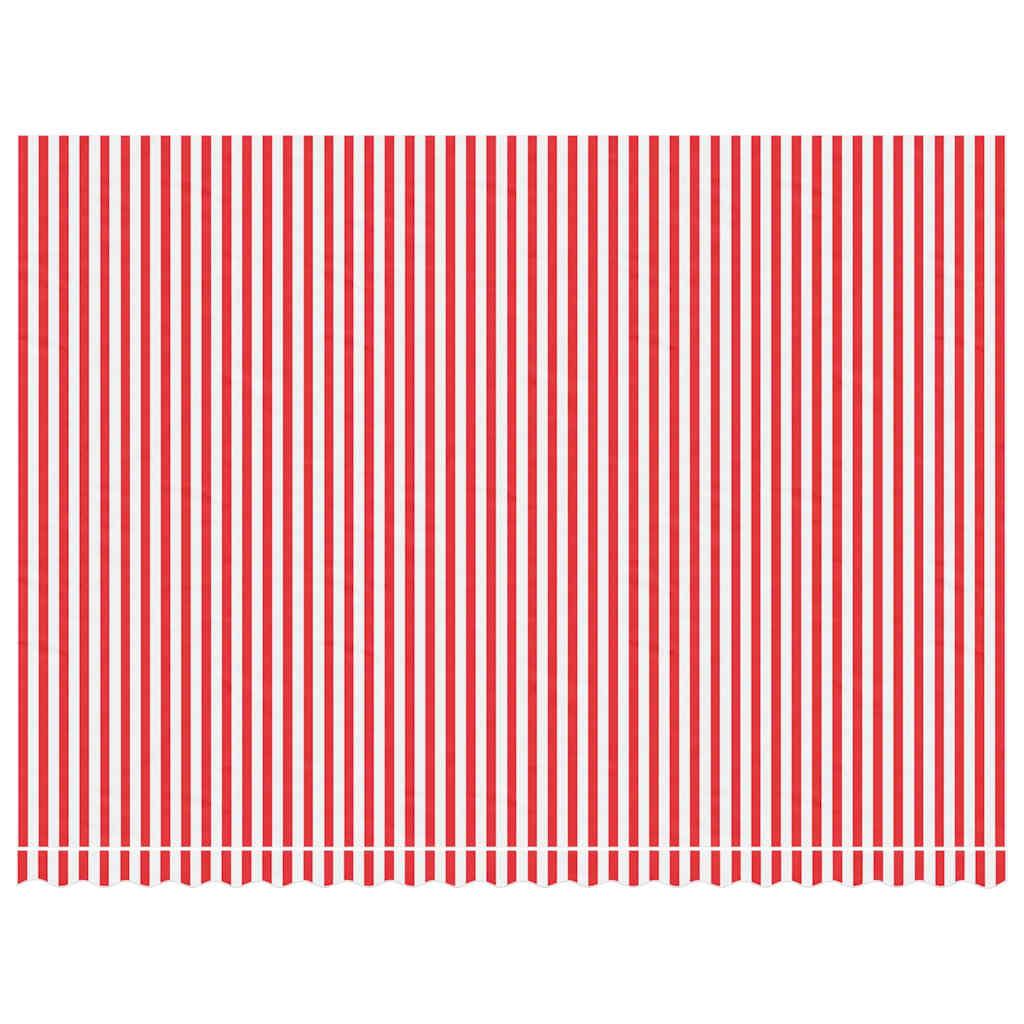 Tecido de substituição para toldo vermelho e branco 500x350 cm poliéster