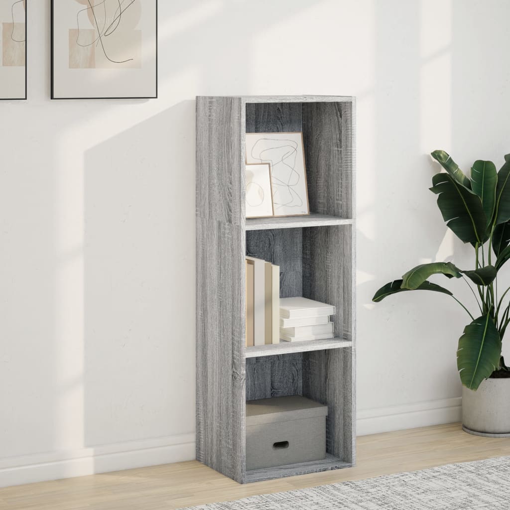 Estante 40x30x114 cm derivados de madeira cinzento sonoma