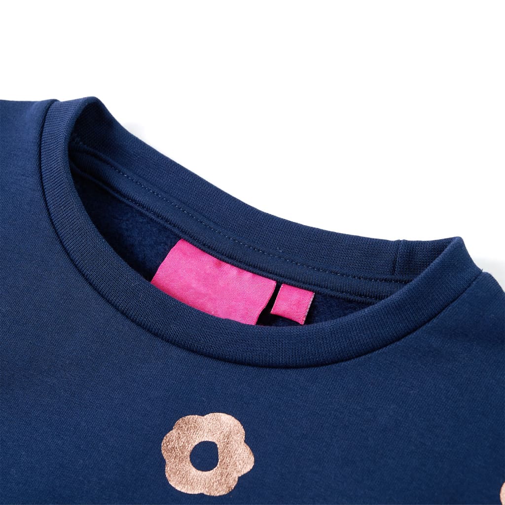 Sweatshirt para criança azul-marinho 104