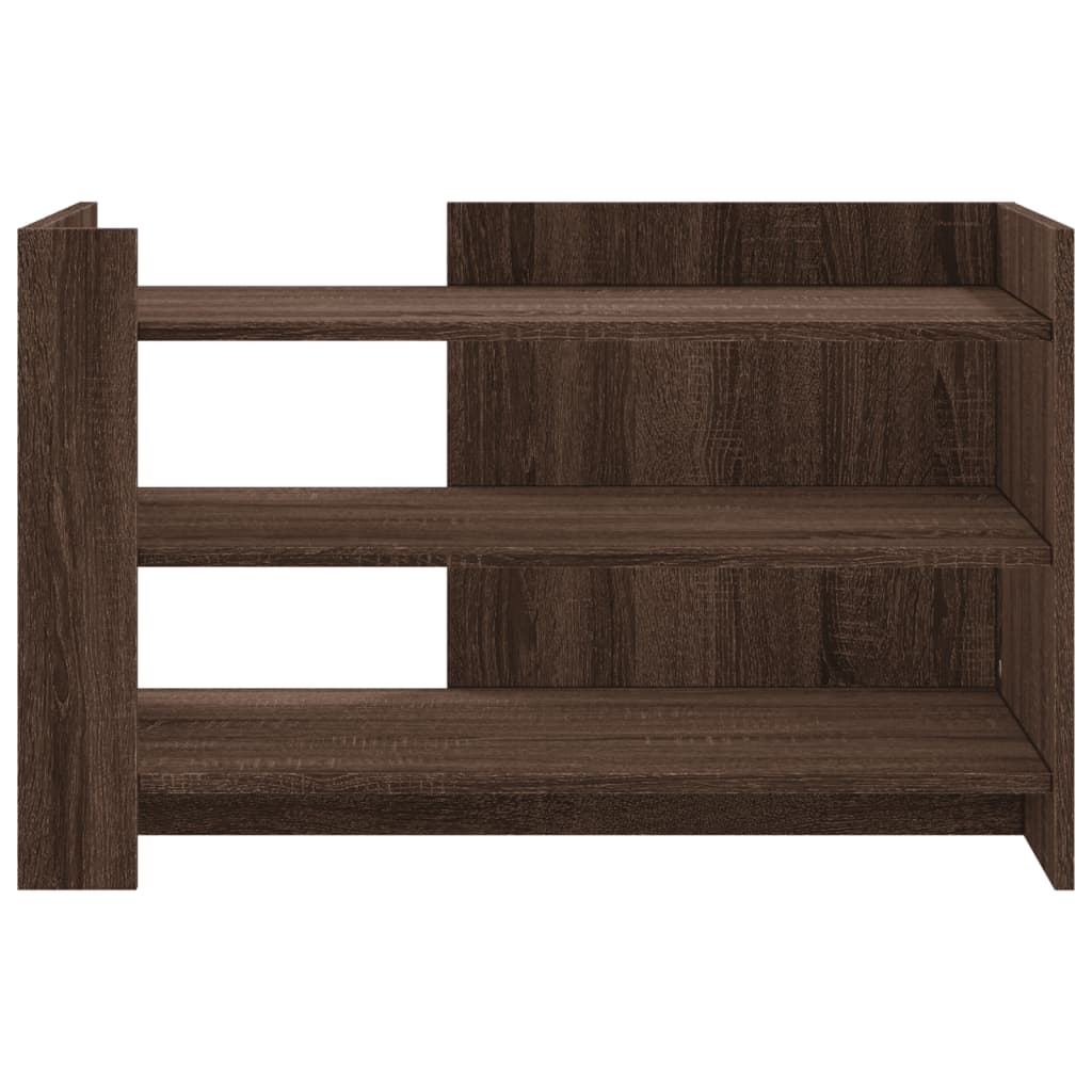 Mesa de centro 80x50x50 cm derivados madeira carvalho castanho