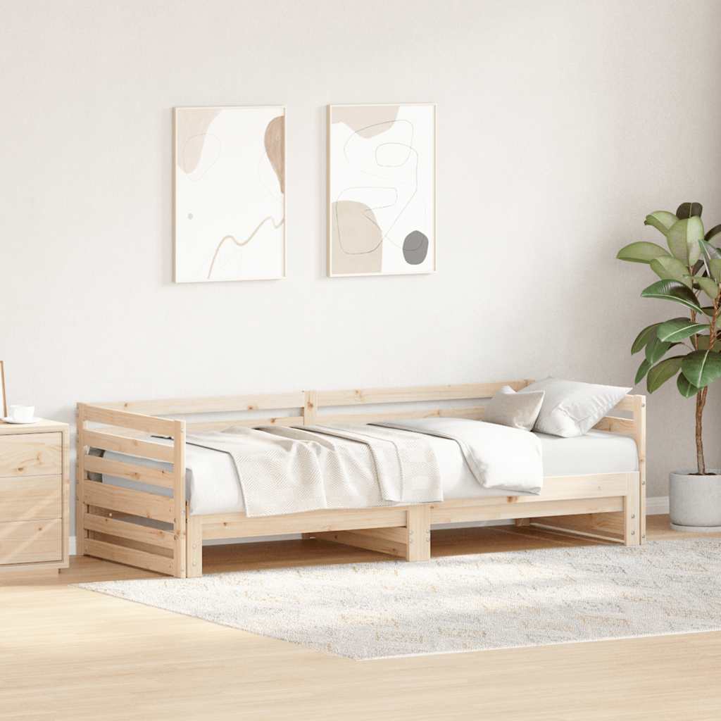 Cama de dia com cama auxiliar (sem colchão) 80x200 cm