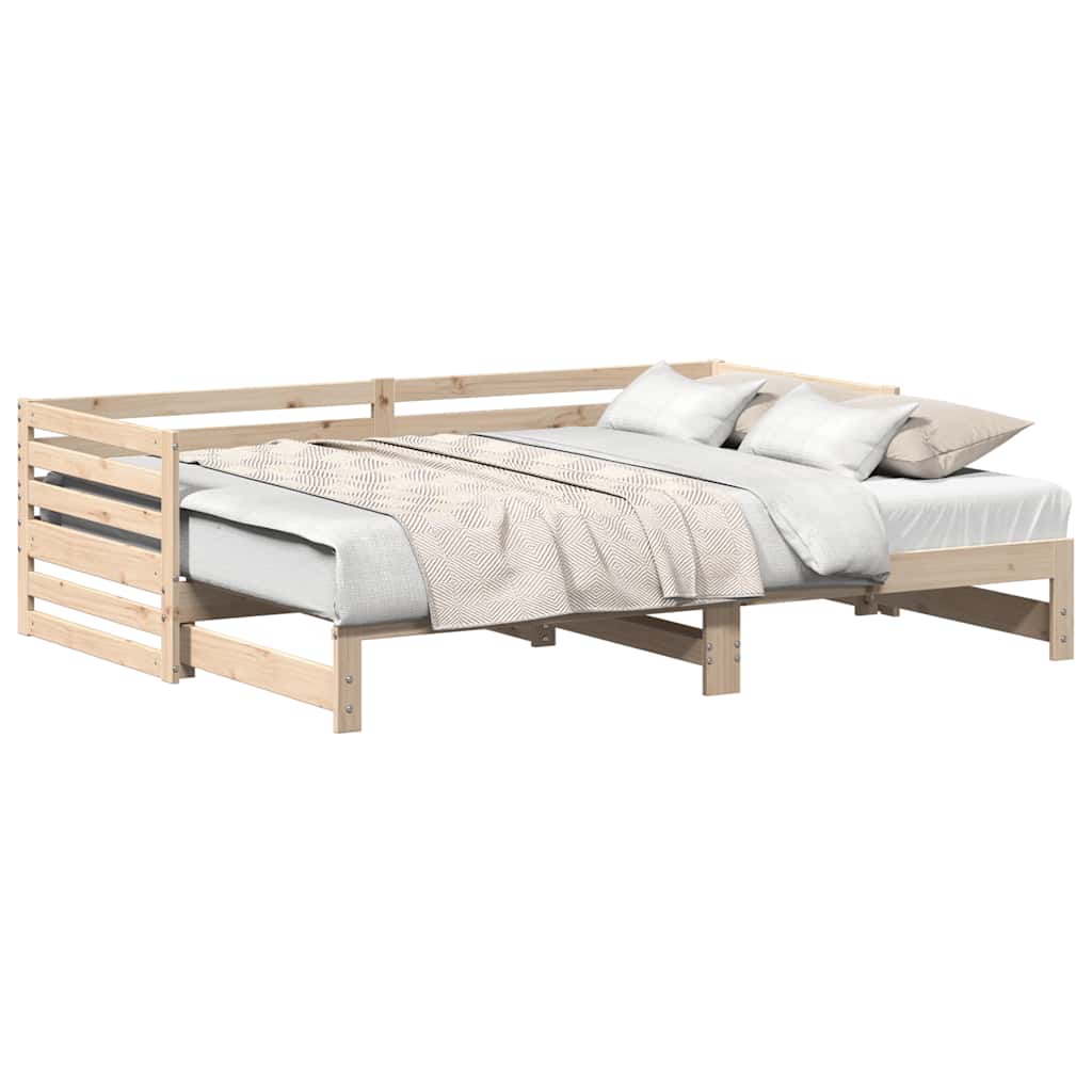 Cama de dia com cama auxiliar (sem colchão) 80x200 cm